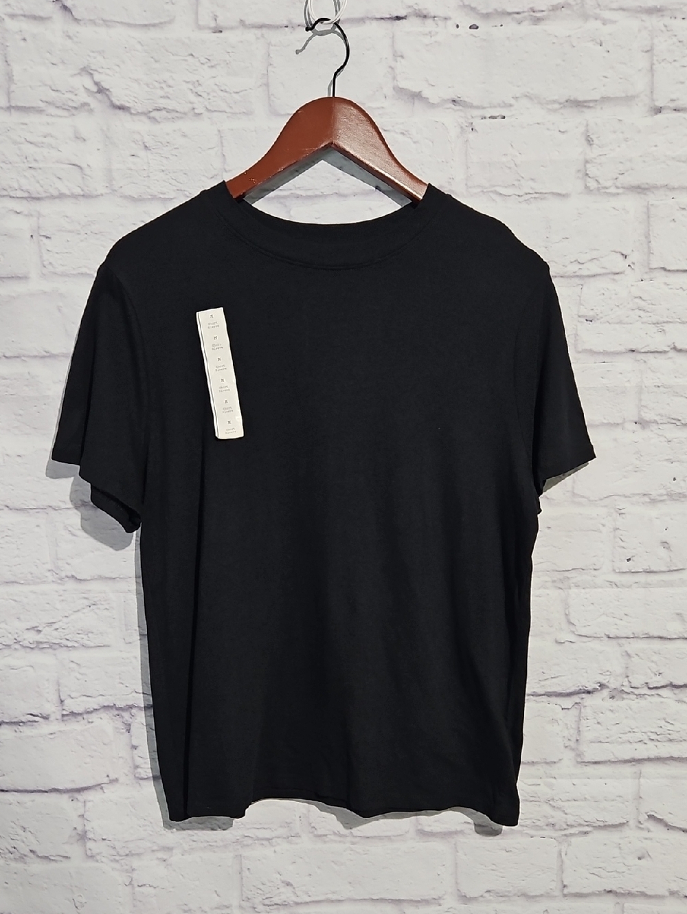 a new day Black Boxy Short Sleeve Crewneck Tee